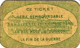 Haute-Garonne, Department of 5 Centimes, 1914-1921 reverse