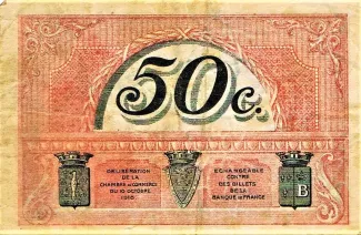 Haute-Loire, Department of 50 Centimes, 1916 reverse