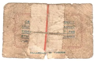 Haute-Savoie, Department of 25 Centimes, 1918 reverse