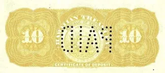 Hawaii 10 Dollars, 1895 reverse