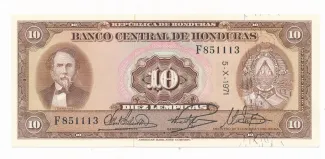 Honduras 10 Lempiras, 1975 image