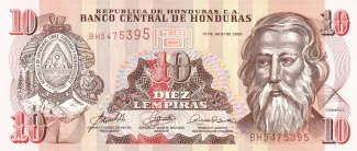 Honduras 10 Lempiras, 2010 image