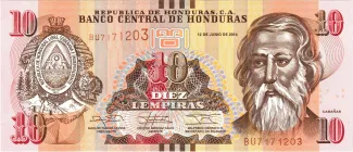 Honduras 10 Lempiras, 2022 image