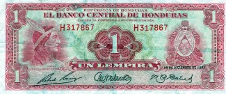 Honduras 1 Lempira, 1951 image