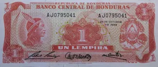 Honduras 1 Lempira, 1972 image
