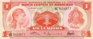 Honduras 1 Lempira, 1978 image