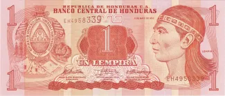 Honduras 1 Lempira, 2010 image