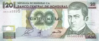 Honduras 20 Lempiras, 1998 image