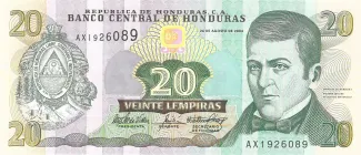 Honduras 20 Lempiras, 2004 image