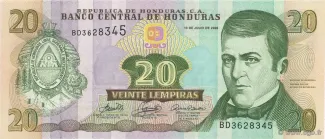 Honduras 20 Lempiras, 2006 image