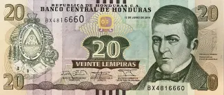 Honduras 20 Lempiras, 2022 image
