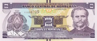 Honduras 2 Lempiras, 2022 image