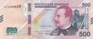 Honduras 500 Lempiras, 2022 image