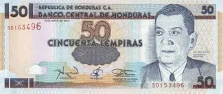 Honduras 50 Lempiras, 1998 image