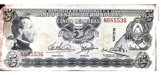Honduras 5 Lempiras, 1978 image