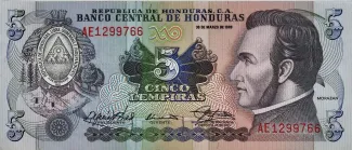 Honduras 5 Lempiras, 1994 image