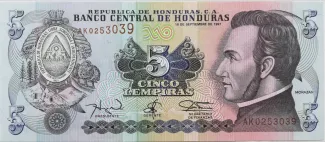 Honduras 5 Lempiras, 1998 image