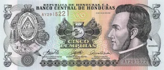 Honduras 5 Lempiras, 2010 image