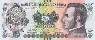 Honduras 5 Lempiras, 2022 image