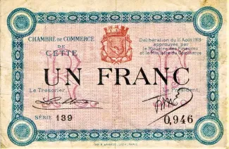 Hrault, Department of 1 Franc, 1915 image