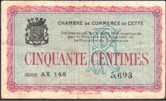 Hrault, Department of 50 Centimes, 1915 image