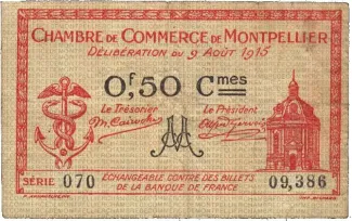Hrault, Department of 50 Centimes, 1915 image