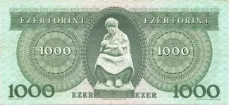 Hungary 1.000 Forint, 1992-1996 reverse