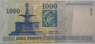 Hungary 1.000 Forint, 1998-1999 reverse