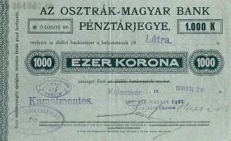 Hungarian notgeld 1.000 Korona, 1918 image