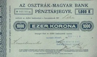 Hungarian notgeld 1.000 Korona, 1918 image
