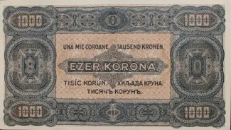 Hungary 1.000 Korona, 1923 reverse