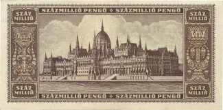 Hungary 100 000, 1946 reverse