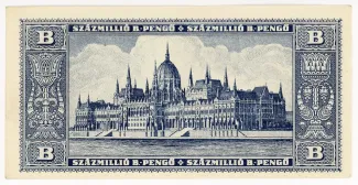 Hungary 100.000.000 000, 1946 reverse