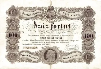 Hungary 100 Forint, 1848 image