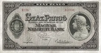 Hungary 100 Pengő, 1926 image