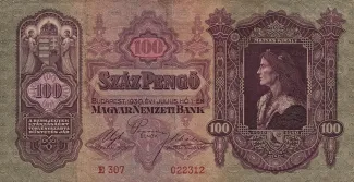 Hungary 100 Pengő, 1930 image