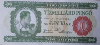 Hungary 10.000.000.000 000, 1946 image