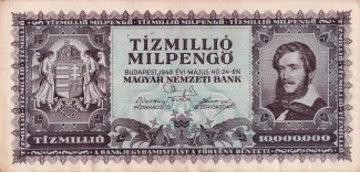 Hungary 10.000.000 000, 1946 image