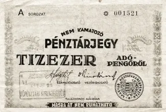 Hungary 10.000 Adopengo, 1946 image