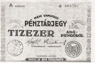 Hungary 10 000, 1946 image