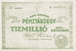 Hungary 10.000.000 Adopengo, 1946 image