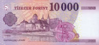 Hungary 10.000 Forint, 2014-2024 reverse