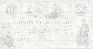 Hungary 10 Dollars, 1852 reverse