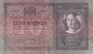 Hungary 10 Korona, 1904 reverse