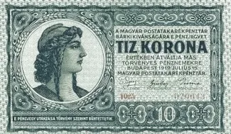 Hungary 10 Korona, 1919 image