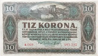 Hungary 10 Korona, 1920 image