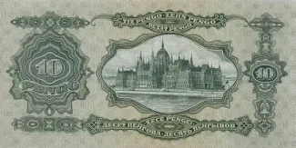 Hungary 10 Pengő, 1929 reverse