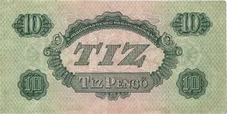 Hungary 10 Pengő, 1944 reverse