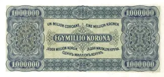 Hungary 1 000, 1923 reverse