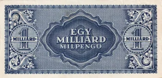 Hungary 1.000.000.000 000, 1946 reverse
